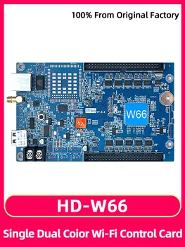 HuiDu HD-W66 Rolling Walk Word Billboard Материнская плата Монохромный светодиодный дисплей Карта управления Мобильный телефон WIFI и USB-порт