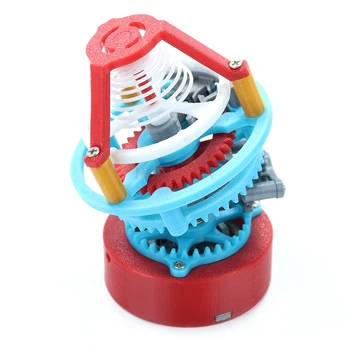 Заводной Механические часы Турбийон 3D-печатный Модель ручной работы подросток DIY Настольные украшения STEM декомпрессионные игрушки детские подарки