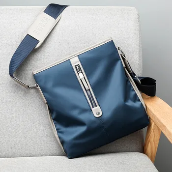 Модная повседневная мужская сумка Водонепроницаемая сумка из оксфордской ткани через плечо Сумка-мессенджер Всематчевая тканевая сумка с крестом Мужская модная маленькая сумка