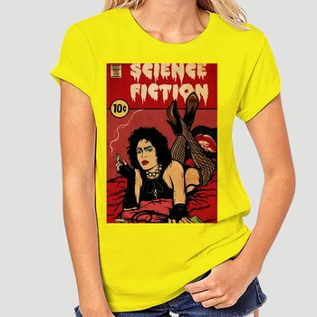 Научная фантастика рокки хоррор картина шоу Мужчины грофическая футболка 9061X